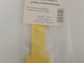 Pyydysmerkin yhteystietoetiketti, Kalastustarvikkeet, Metsästys ja kalastus, Hamina, Tori.fi Pyydysmerkin yhteystietoetiketti, Kalastustarvikkeet, Metsästys ja kalastus, Hamina, Tori.fi