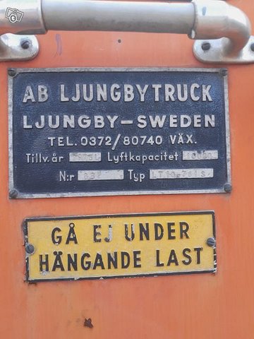 Tarjous Ljungby trukki 10 ton 2