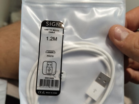 Sign 1,2m micro-usb kaapeli, Puhelintarvikkeet, Puhelimet ja tarvikkeet, Seinäjoki, Tori.fi Sign 1,2m micro-usb kaapeli, Puhelintarvikkeet, Puhelimet ja tarvikkeet, Seinäjoki, Tori.fi