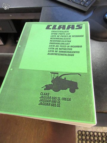 CLAAS Jaguar 695 varaosaluettelo/spare part list 1