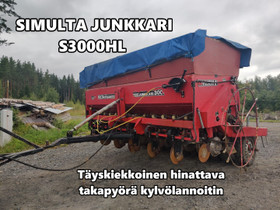 Simulta Junkkari S3000HL kylvinkone - VIDEO, Maatalouskoneet, Kuljetuskalusto ja raskas kalusto, Urjala, Tori.fi