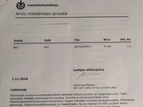 Metsäpalsta n.1,3ha, Metsätilat ja maatilat, Uurainen, Tori.fi Metsäpalsta n.1,3ha, Metsätilat ja maatilat, Uurainen, Tori.fi