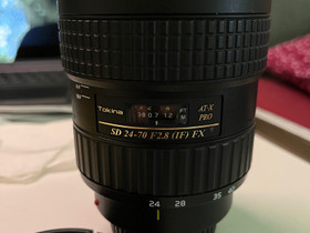 Tokina AT-X 24-70mm f/2.8 PRO FX (Canon EF), Objektiivit, Kamerat ja valokuvaus, Joensuu, Tori.fi Tokina AT-X 24-70mm f/2.8 PRO FX (Canon EF), Objektiivit, Kamerat ja valokuvaus, Joensuu, Tori.fi