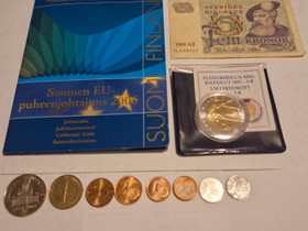 Euro-, markka-, kruunu-paketti, Rahat ja mitalit, Keräily, Kotka, Tori.fi Euro-, markka-, kruunu-paketti, Rahat ja mitalit, Keräily, Kotka, Tori.fi