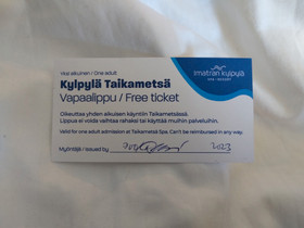 Imatran taikametsä kylpylän vapaalippu, Matkat, risteilyt ja lentoliput, Matkat ja liput, Kotka, Tori.fi Imatran taikametsä kylpylän vapaalippu, Matkat, risteilyt ja lentoliput, Matkat ja liput, Kotka, Tori.fi