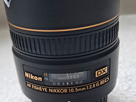 Nikon fisheye 10,5mm DX AF f2.8 ED, Objektiivit, Kamerat ja valokuvaus, Jyväskylä, Tori.fi