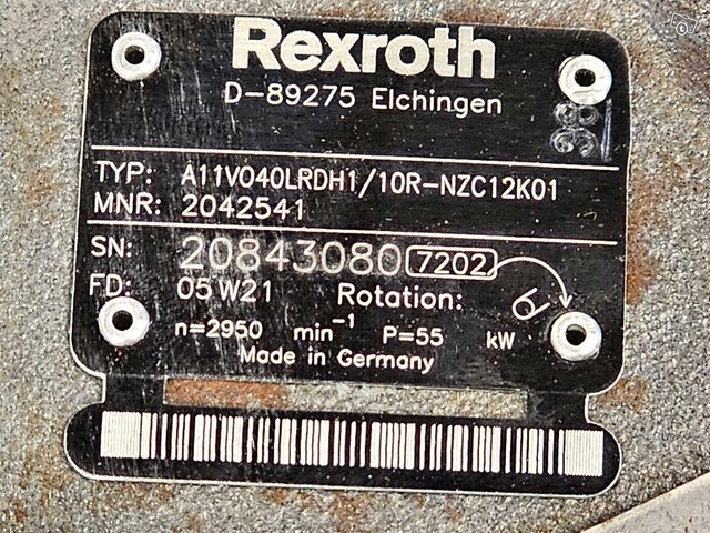 Rexroth pumppu A11V040LRDH1 + AZPF /2 2