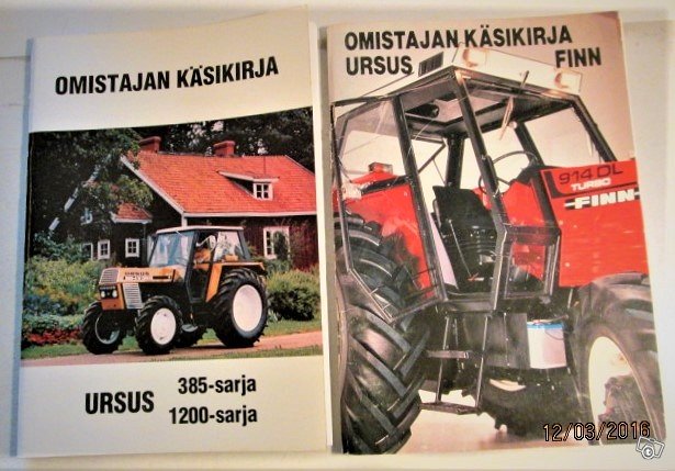 Ursus traktorien käyttöohje ja huoltokirjoja 3
