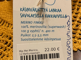 2 vyyhtiä merinolankaa /käsinvärjätty ., Käsityöt, Riihimäki, Tori.fi