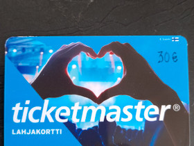 Ticketmaster lahjakortti, Keikat, konsertit ja tapahtumat, Matkat ja liput, Tampere, Tori.fi