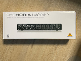 Behringer U-Phoria UMC404HD 4x4 audio interface, Muu musiikki ja soittimet, Musiikki ja soittimet, Jyväskylä, Tori.fi