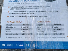 Nordland sulanapitokaapeli, Sähkötarvikkeet, Rakennustarvikkeet ja työkalut, Mikkeli, Tori.fi Nordland sulanapitokaapeli, Sähkötarvikkeet, Rakennustarvikkeet ja työkalut, Mikkeli, Tori.fi