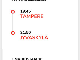 Onnibus lippu tre-jkl 21.9, Matkat, risteilyt ja lentoliput, Matkat ja liput, Kangasala, Tori.fi Onnibus lippu tre-jkl 21.9, Matkat, risteilyt ja lentoliput, Matkat ja liput, Kangasala, Tori.fi