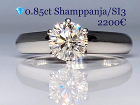 Timanttisormus 0.85ct 18k/750, Kellot ja korut, Asusteet ja kellot, Vantaa, Tori.fi Timanttisormus 0.85ct 18k/750, Kellot ja korut, Asusteet ja kellot, Vantaa, Tori.fi