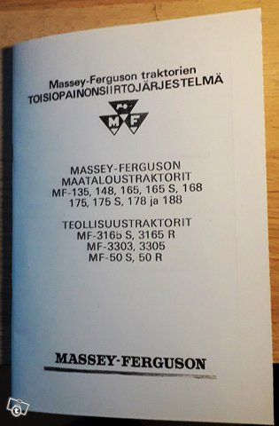 Massey Ferguson ohjekirjoja 7
