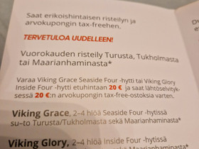 Viking Line etukuponki, Matkat, risteilyt ja lentoliput, Matkat ja liput, Paimio, Tori.fi
