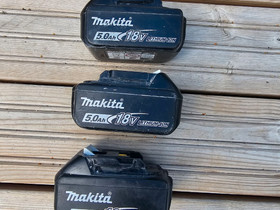 Makitan 5ah akut 3kpl, Työkalut, tikkaat ja laitteet, Rakennustarvikkeet ja työkalut, Hollola, Tori.fi Makitan 5ah akut 3kpl, Työkalut, tikkaat ja laitteet, Rakennustarvikkeet ja työkalut, Hollola, Tori.fi