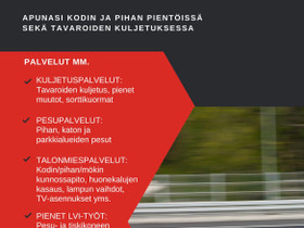 Kuljetus/Lvi/Talonmies, Palvelut, Vantaa, Tori.fi Kuljetus/Lvi/Talonmies, Palvelut, Vantaa, Tori.fi