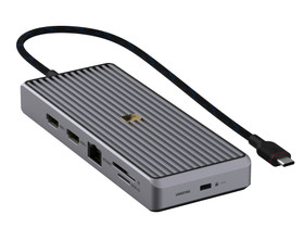 Unisynk 12 Port 8K 100 W USB-C hubi (harmaa), Oheislaitteet, Tietokoneet ja lisälaitteet, Vaasa, Tori.fi