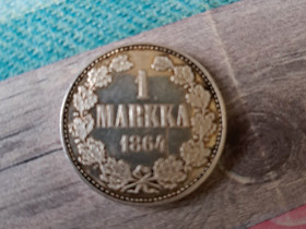 1 Markka 1864, Rahat ja mitalit, Keräily, Liperi, Tori.fi