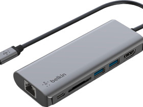 Belkin USB-C 6-in-1 adapteri, Muu tietotekniikka, Tietokoneet ja lisälaitteet, Hämeenlinna, Tori.fi