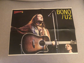 Bono U2 juliste, Muu musiikki ja soittimet, Musiikki ja soittimet, Turku, Tori.fi