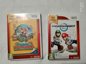 Mario Kart Wii ja Super Paper Mario, Pelikonsolit ja pelaaminen, Viihde-elektroniikka, Kerava, Tori.fi