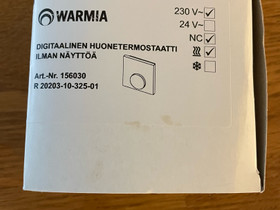 Warmia termostaatti, Sähkötarvikkeet, Rakennustarvikkeet ja työkalut, Naantali, Tori.fi