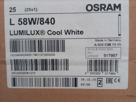 Osram loisteputki 58w, Sähkötarvikkeet, Rakennustarvikkeet ja työkalut, Vantaa, Tori.fi Osram loisteputki 58w, Sähkötarvikkeet, Rakennustarvikkeet ja työkalut, Vantaa, Tori.fi