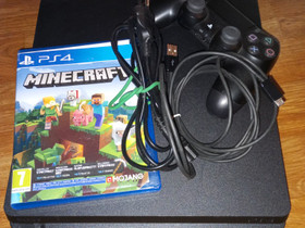 PS4 Slim + ohjain + Minecraft, Pelikonsolit ja pelaaminen, Viihde-elektroniikka, Kotka, Tori.fi PS4 Slim + ohjain + Minecraft, Pelikonsolit ja pelaaminen, Viihde-elektroniikka, Kotka, Tori.fi