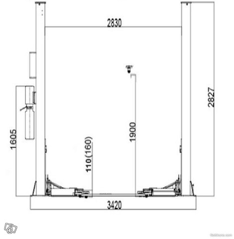 Automaattilukot vapautuksella kaksi nostin 4t uusi 6