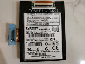 60gb Toshiba GJ277, Tietokoneohjelmat, Tietokoneet ja lisälaitteet, Kaarina, Tori.fi 60gb Toshiba GJ277, Tietokoneohjelmat, Tietokoneet ja lisälaitteet, Kaarina, Tori.fi