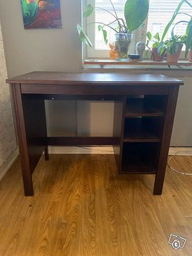 BRUSALI Desk, brown, 35 3/8x20 1/2 - IKEA