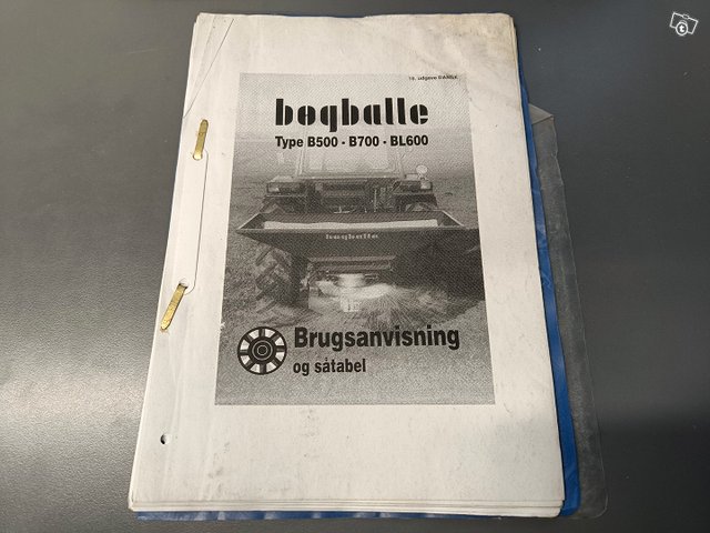 Bogballe pintalevittimen ohjekirja - B ja BL sarja 1
