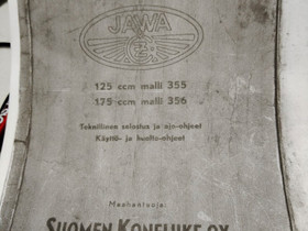 Jawa 355 ja 356 ohjekirja, Muut motovaraosat ja tarvikkeet, Mototarvikkeet ja varaosat, Valkeakoski, Tori.fi