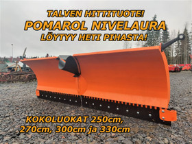 POMAROL NIVELAUROJA  250-330cm  PIHASSA  VIDEO, Maatalouskoneet, Kuljetuskalusto ja raskas kalusto, Urjala, Tori.fi