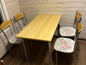 Ruokapöytä ja 4 tuolia, Pöydät ja tuolit, Sisustus ja huonekalut, Oripää, Tori.fi