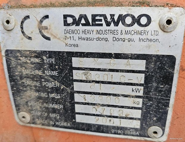 Daewoo Solar 130 LC-V 7