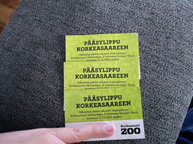 Korkeasaaren pääsyliput, Keikat, konsertit ja tapahtumat, Matkat ja liput, Vantaa, Tori.fi Korkeasaaren pääsyliput, Keikat, konsertit ja tapahtumat, Matkat ja liput, Vantaa, Tori.fi