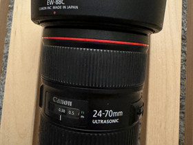 Canon EF 24-70 2.8 II + Extender 1,4x III + Sirui, Objektiivit, Kamerat ja valokuvaus, Pietarsaari, Tori.fi