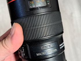 Canon macro EF 100mm 1:2.8 L IS USM, Objektiivit, Kamerat ja valokuvaus, Hämeenlinna, Tori.fi