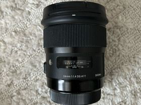 Sigma 24mm f/1.4 ART (Canon), Objektiivit, Kamerat ja valokuvaus, Seinäjoki, Tori.fi Sigma 24mm f/1.4 ART (Canon), Objektiivit, Kamerat ja valokuvaus, Seinäjoki, Tori.fi