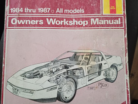 Corvette 1984-1987 manual, Lisvarusteet ja autotarvikkeet, Auton varaosat ja tarvikkeet, Helsinki, Tori.fi