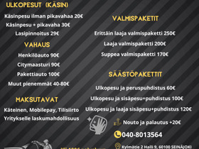 Pesuja & Puhdisteluja, Palvelut, Seinäjoki, Tori.fi