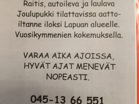 Joulupukki Lapualla, Palvelut, Lapua, Tori.fi