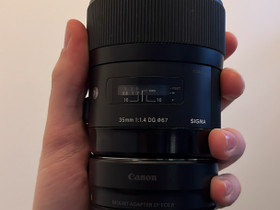 Sigma 35mm f/1.4 (Canon EF), Objektiivit, Kamerat ja valokuvaus, Nokia, Tori.fi