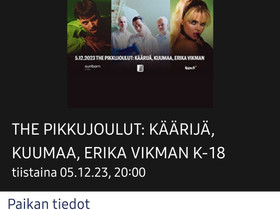 Logomo 5.12. KÄÄRIJÄ, KUUMAA, ERIKA VIKMAN K-18, Keikat, konsertit ja tapahtumat, Matkat ja liput, Kotka, Tori.fi