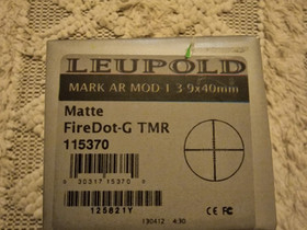 Leupold 3-9X40mm kiikaritähtäin, Metsästysoptiikka, Metsästys ja kalastus, Valkeakoski, Tori.fi Leupold 3-9X40mm kiikaritähtäin, Metsästysoptiikka, Metsästys ja kalastus, Valkeakoski, Tori.fi