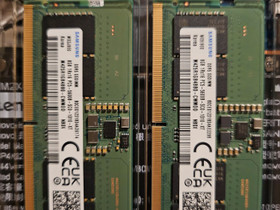SAMSUNG SODIMM DDR5 5600Mhz 16Gt (2x8Gt), Komponentit, Tietokoneet ja lisälaitteet, Juva, Tori.fi SAMSUNG SODIMM DDR5 5600Mhz 16Gt (2x8Gt), Komponentit, Tietokoneet ja lisälaitteet, Juva, Tori.fi