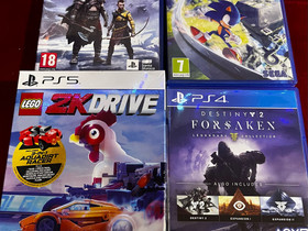PS5 pelit 3 kpl, Pelikonsolit ja pelaaminen, Viihde-elektroniikka, Hattula, Tori.fi